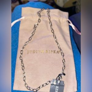 Judith Ripka 17” sterling silver necklace